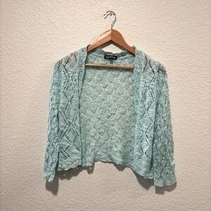 Teal cardigan Sweater Size Medium